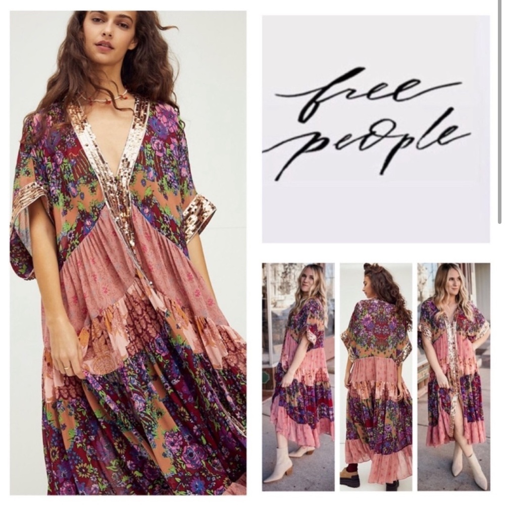 Free People One Fine Day Sequin Maxi Dress
